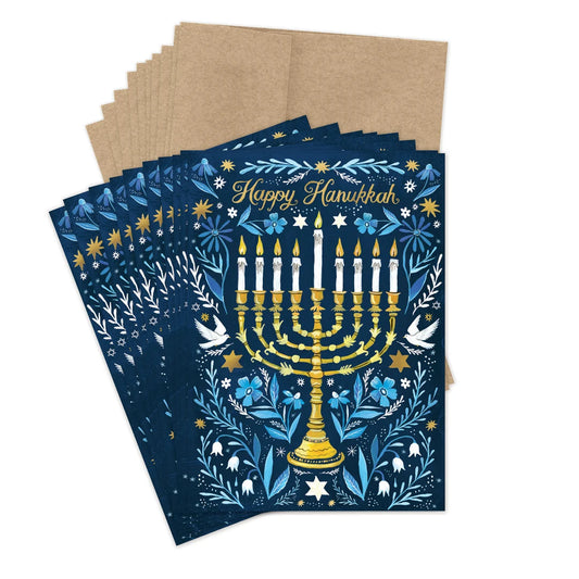 Menorah Hannukah Boxed Cards | Biely & Shoaf