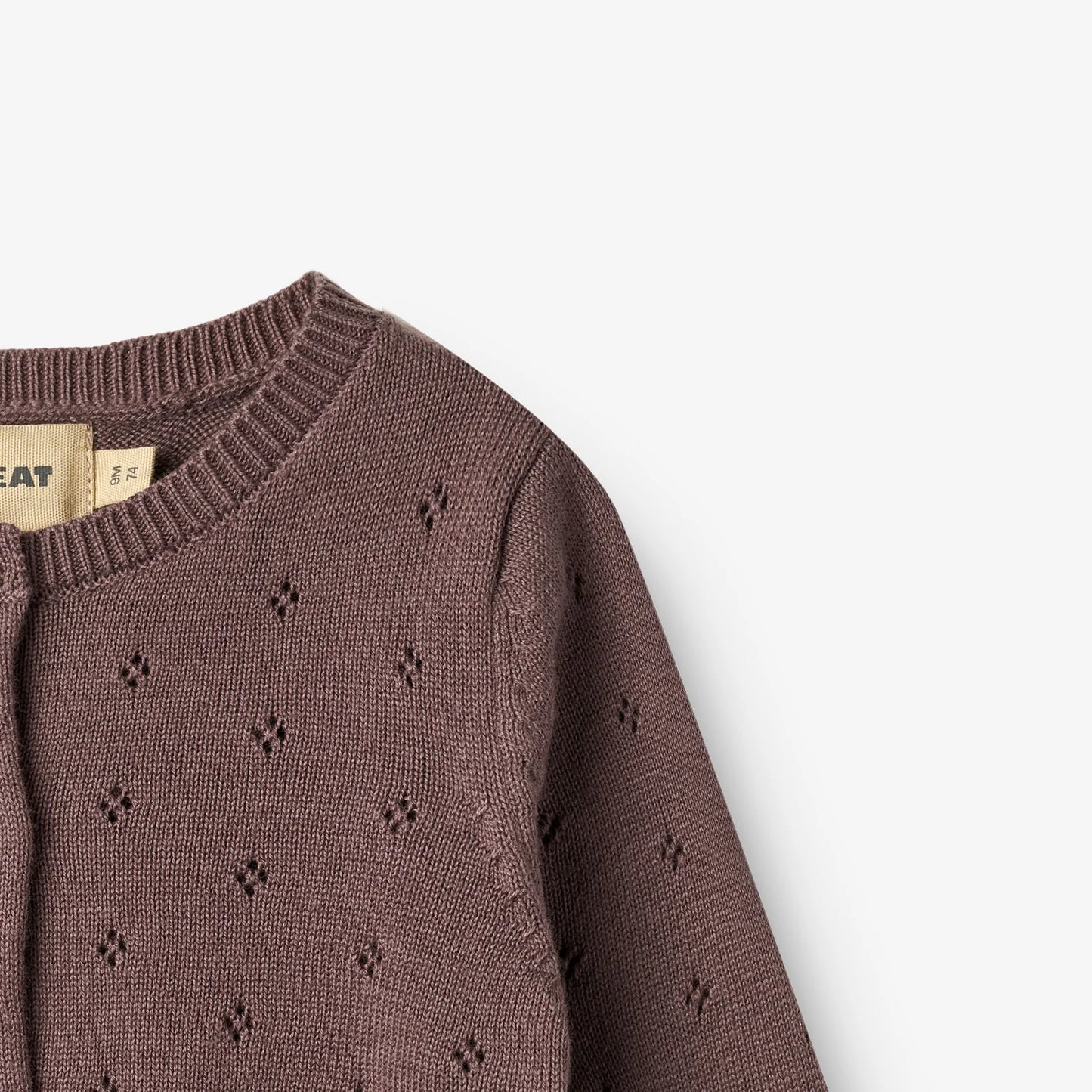 Maia Knit Cardigan - Plum | Wheat