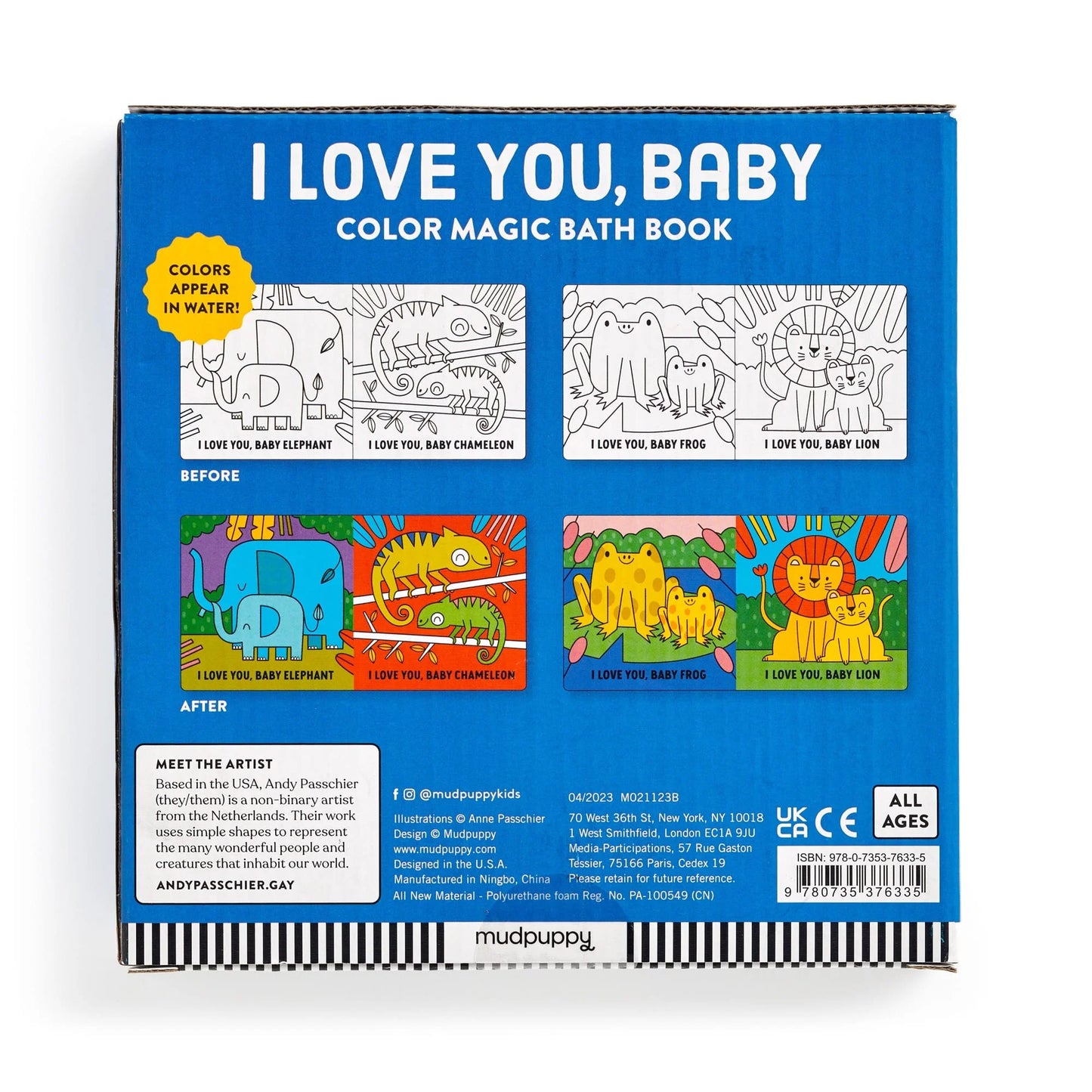 I Love You, Baby Color Magic Bath Book | Chronicle Books