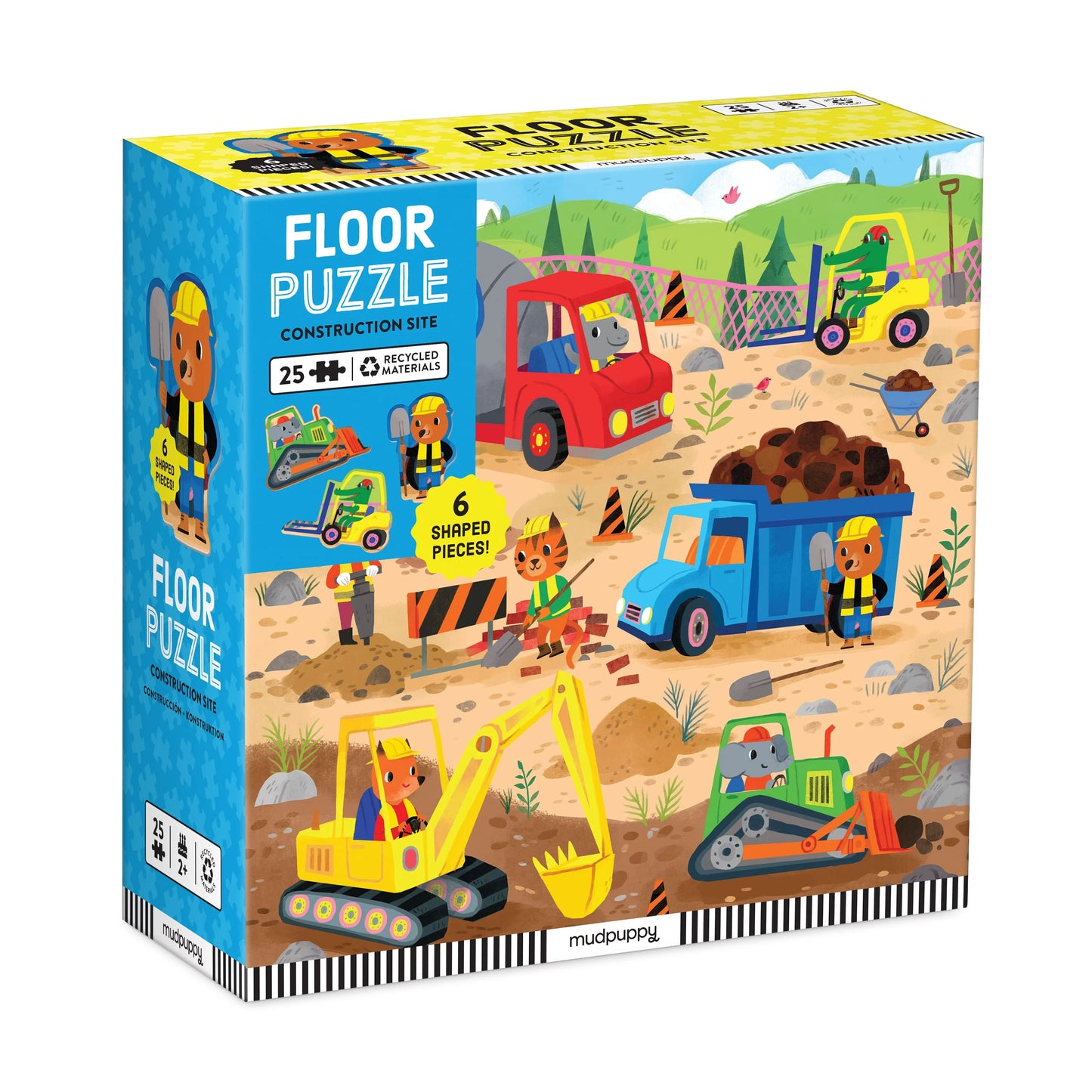 Construction Site 25 Piece Floor Puzzle | Chronicle Books