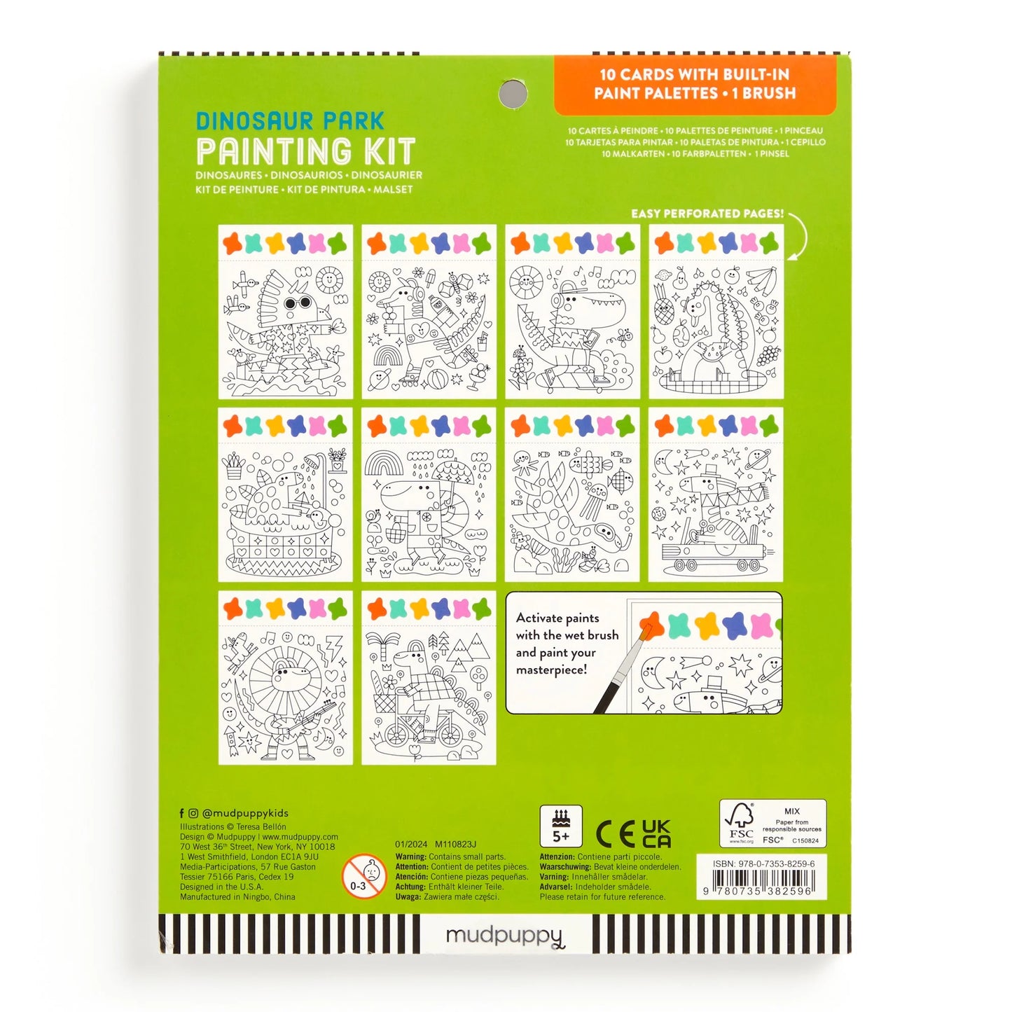 Dinosaur Park Painting Kit | Chronicle Books