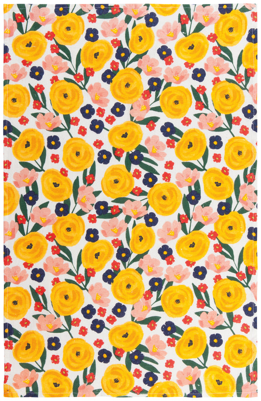 Full Bloom Floursack Kitchen Towels (Set of 3) | Danica