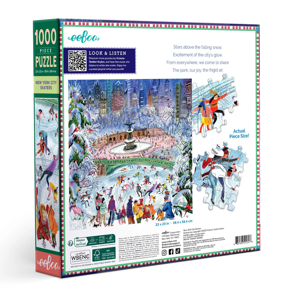 New York City Skaters Puzzle (1000pc) | Eeboo