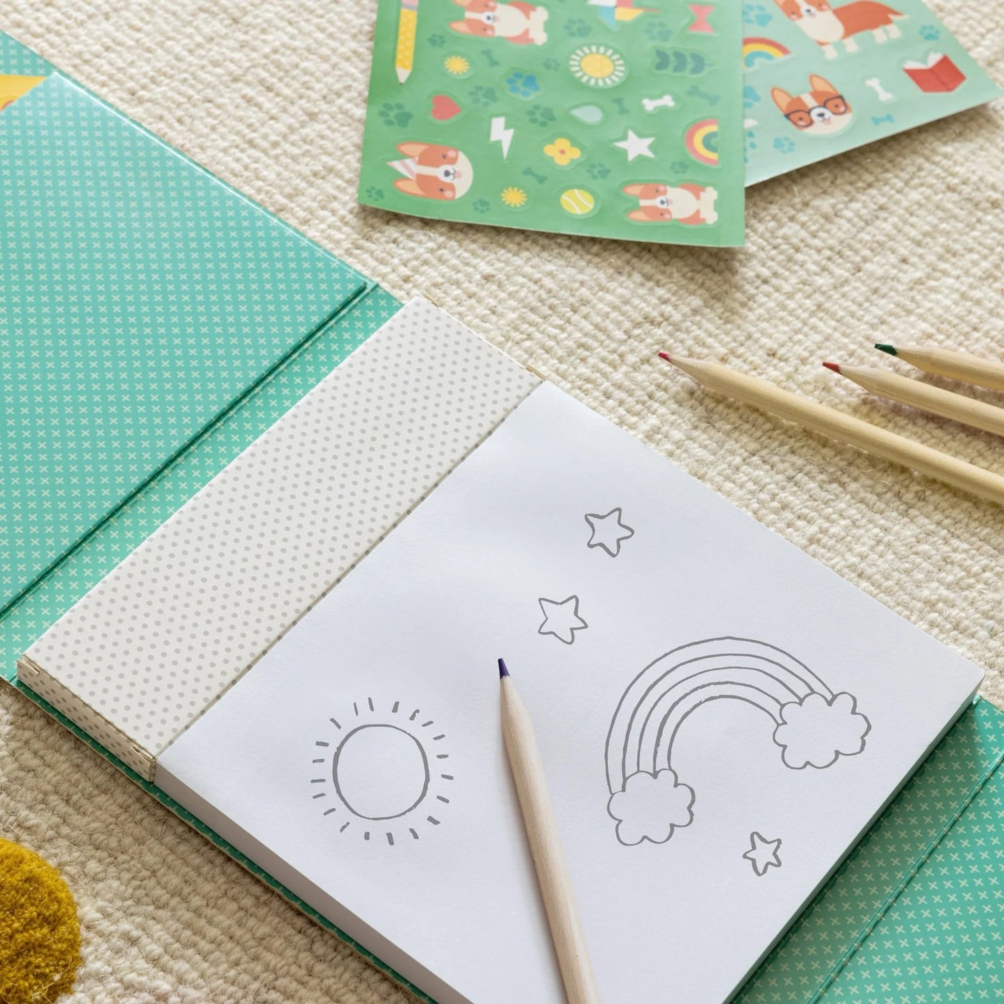 Carry-Along Corgi Sketch Kit | Petit Collage