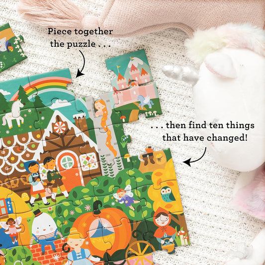 Spot the Difference Puzzle: Fairy Tales | Petit Collage