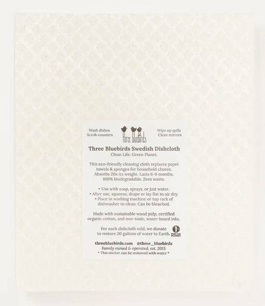Autumn Wreath Swedish Dishcloth | Three Bluebirds
