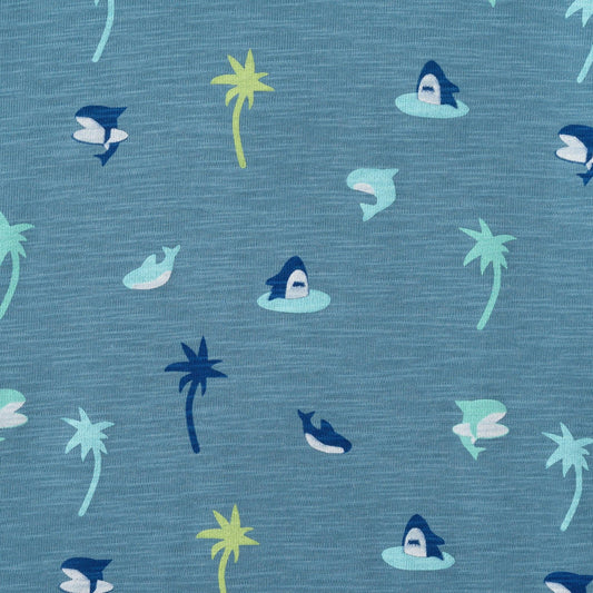 Boys Knit Buttondown Set | Tropical Vibes