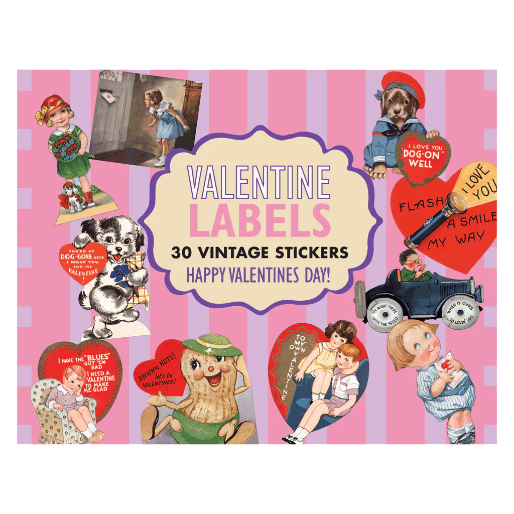Valentine Labels - Holiday Sticker Box | Laughing Elephant