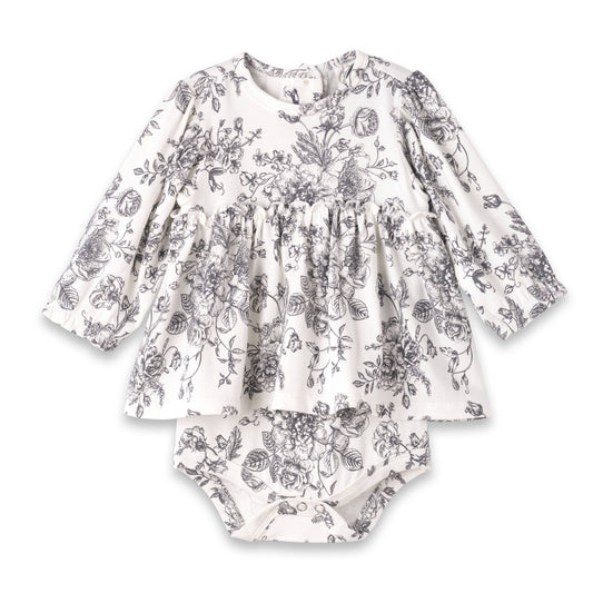 Toile Print Skirted Bodysuit | Tesa Babe