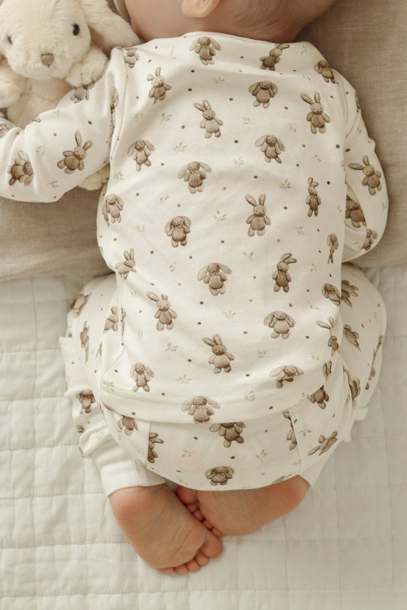 Bunny Shadow Organic PJ Set | L'ovedbaby