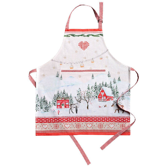 Rural Christmas Cotton Apron | Maison d'Hermine