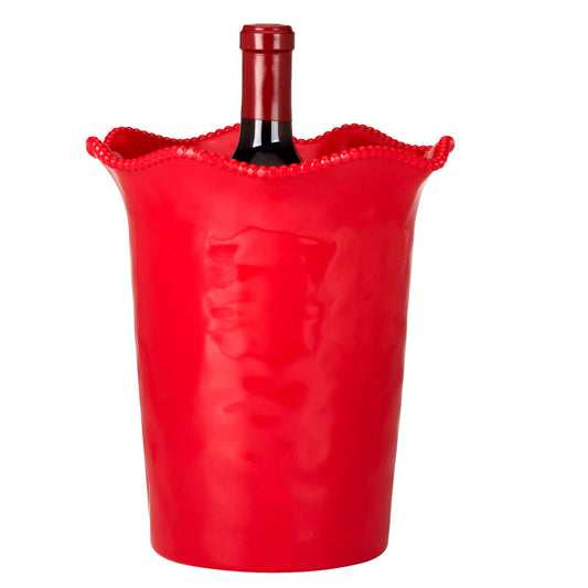Perlette Red Melamine Wine Cooler | Certified International
