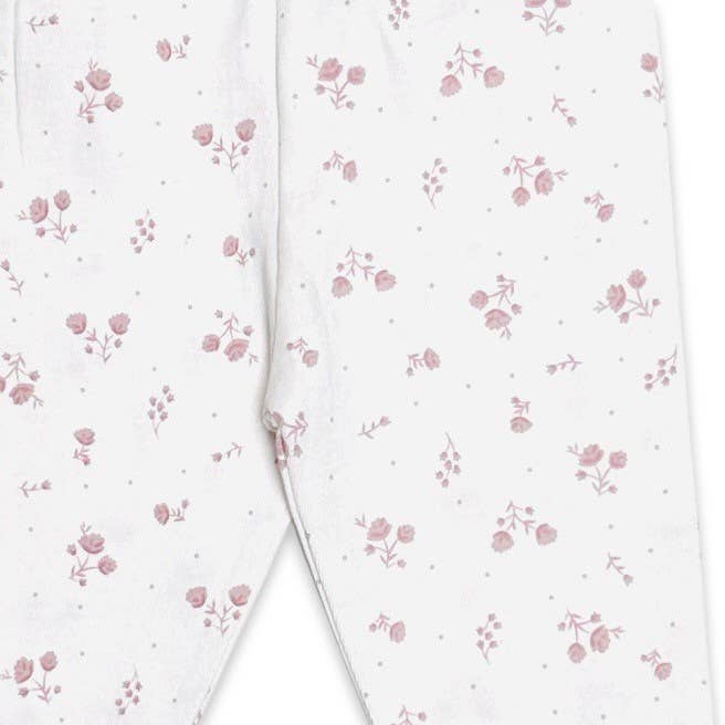 Delicate Floral Organic Leggings | Viverano Organics