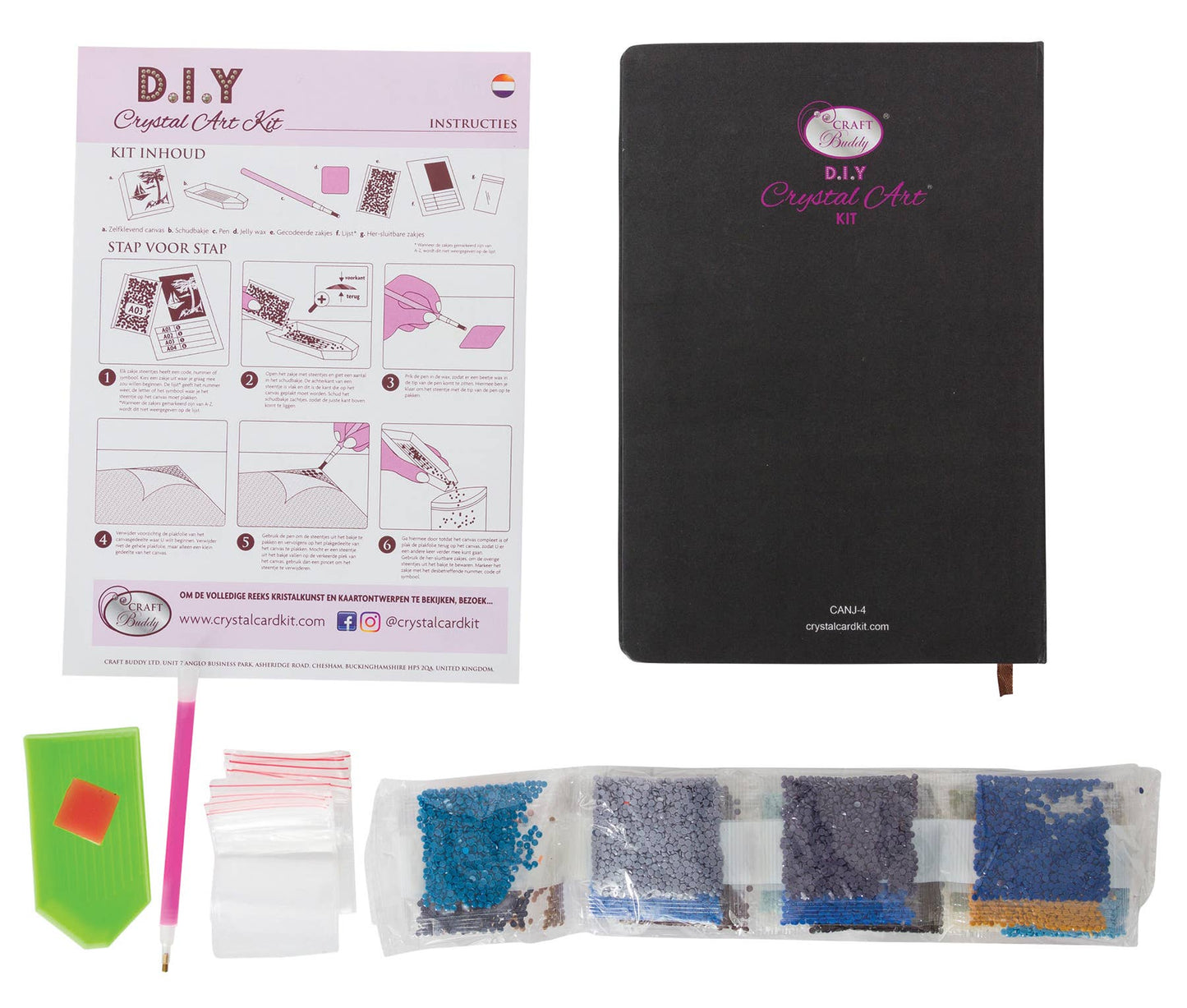 Crystal Art Notebook Kit: Owl and Fairy Tree | Outset Games