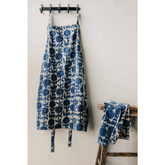 Gilia Block Print Apron | Danica Heirloom