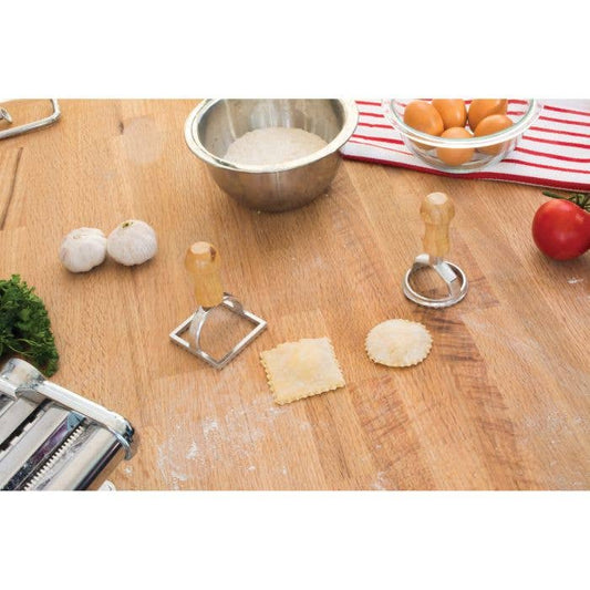 Fantes Ravioli Stamp - 2" Fluted Square Stamp | HIC Kitchen