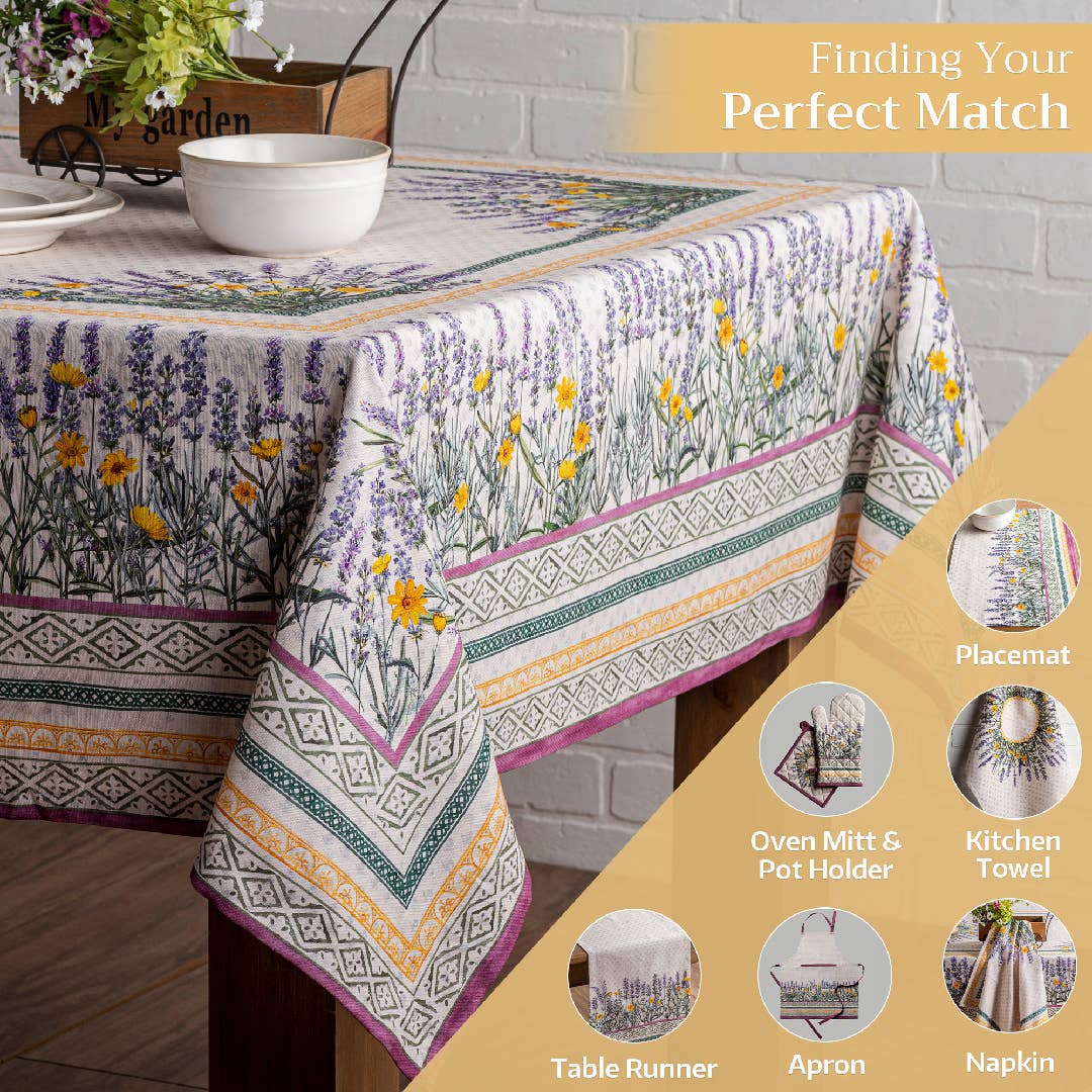Fanny Lavender Tablecloth (Various Sizes) | Maison d'Hermine