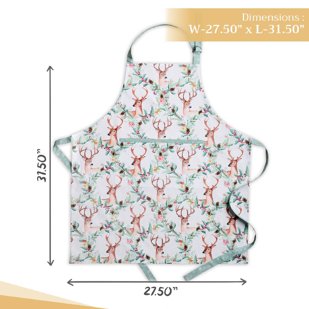 X-Mas Cotton Apron | Maison d'Hermine