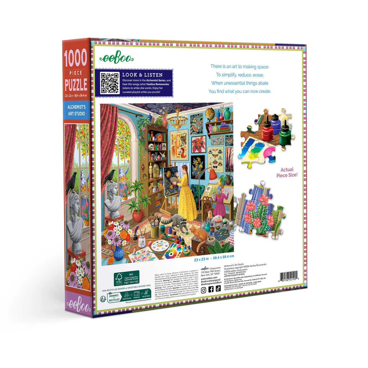 Alchemist's Art Studio Puzzle (1000pc) | Eeboo
