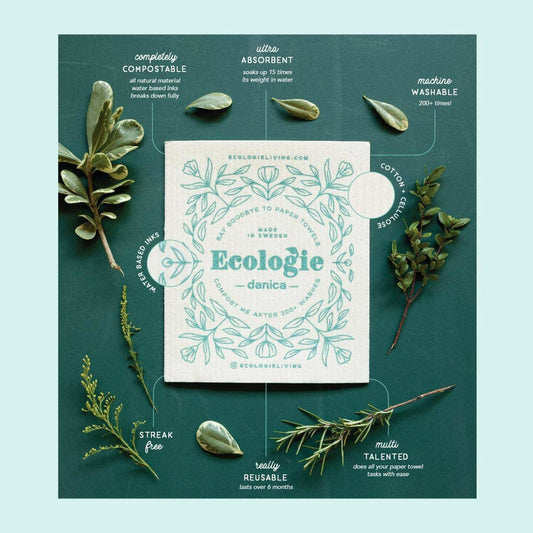 Winter Frost Christmas Swedish Dishcloth | Ecologie