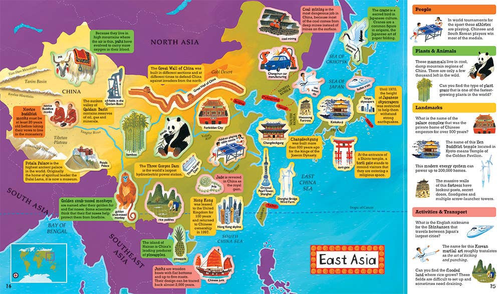 World Atlas Sticker Book | Barefoot Books