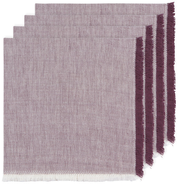 Set of 4 Chambray Cloth Napkins (Various Colors) | Now Designs