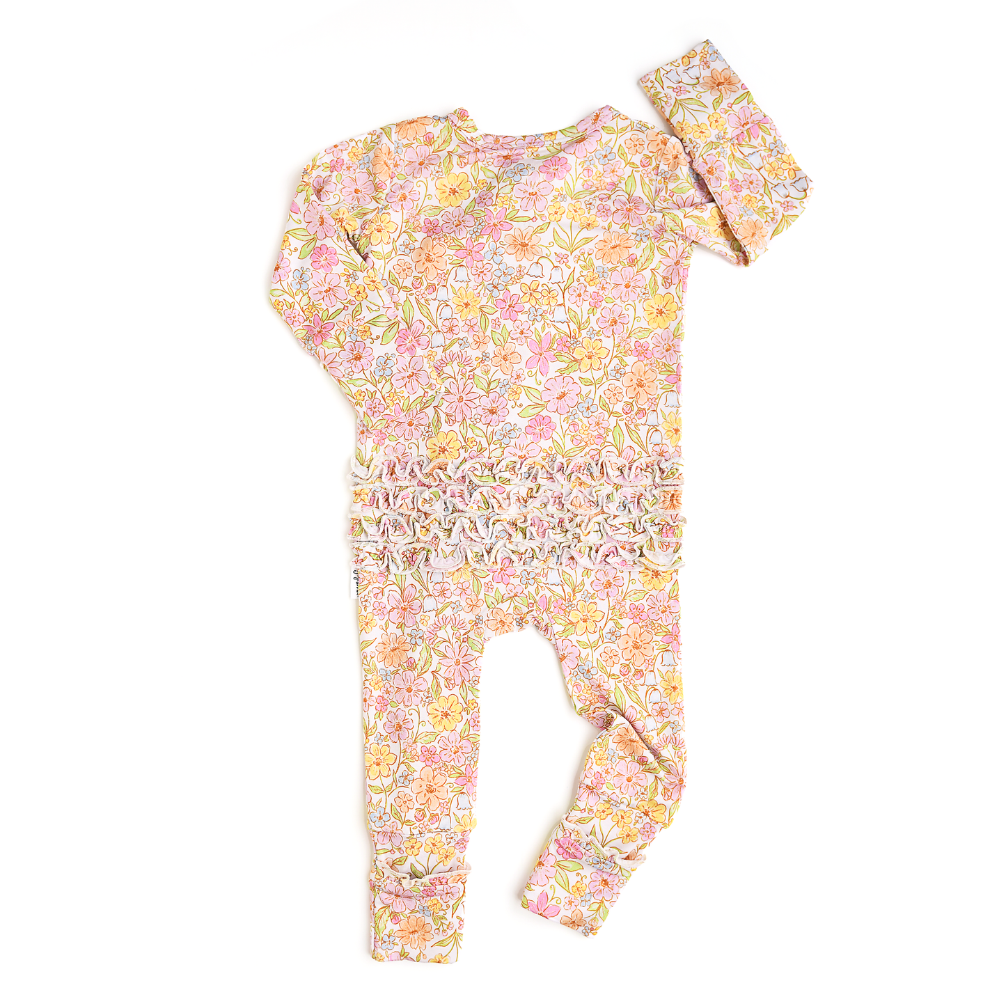 Kennedy Floral Ruffle Zip Romper | Gigi & Max