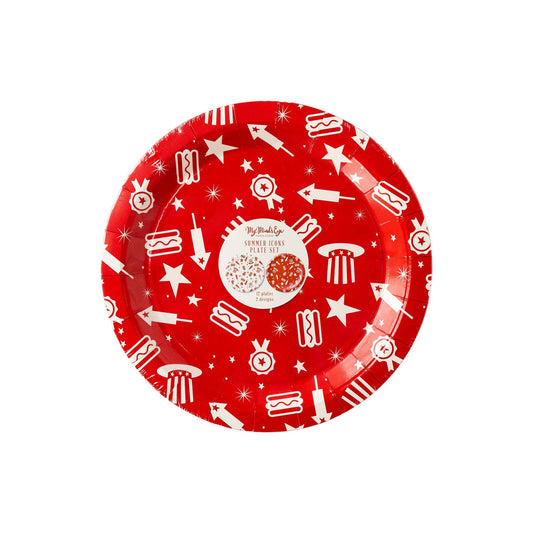 Americana Icon Paper Plate Set | My Mind's Eye