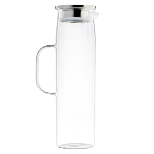 50 oz Glass Pitcher w/ Stainless Lid | TableCraft