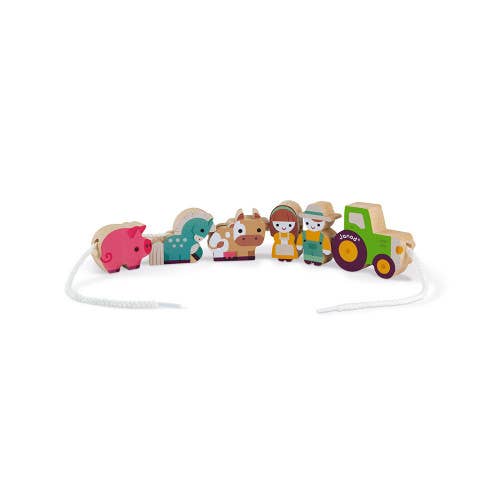 Stringable Farm Themed Beads | Janod