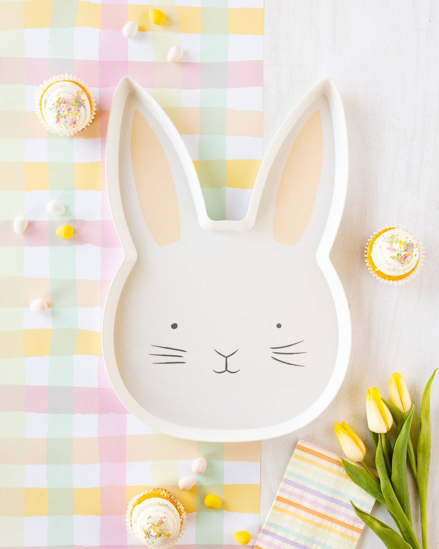 Spring Checks Paper Table Runner| My Mind's Eye