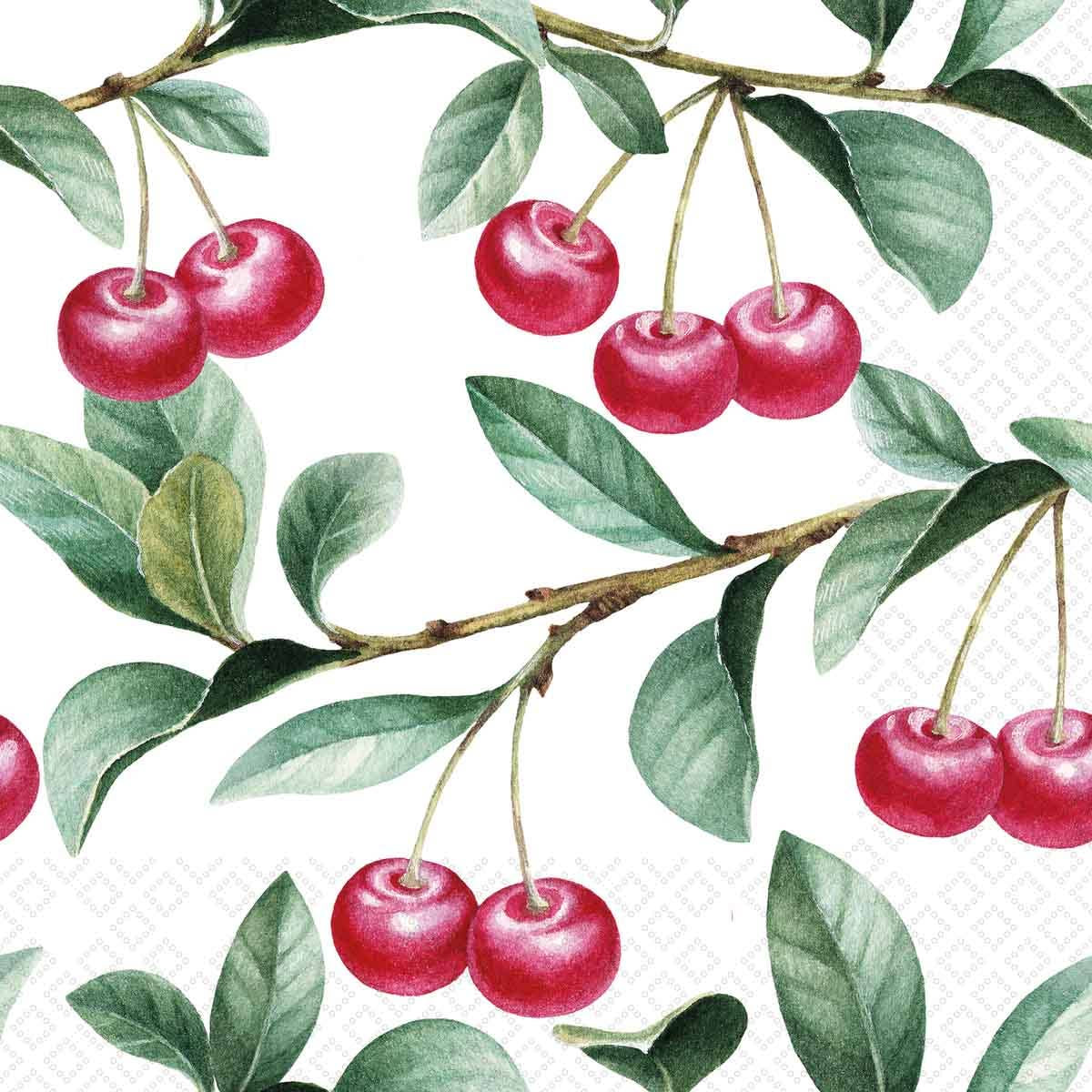 Cherry Lovers Paper Lunch Napkin | Boston International