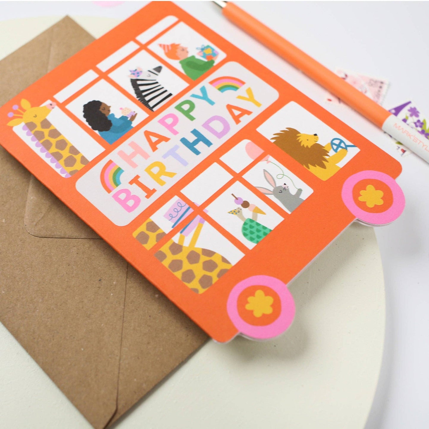 Birthday Bus Card  | Mifkins