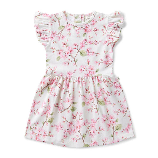 Cherry Blossom Organic Dress | Snuggle Hunny