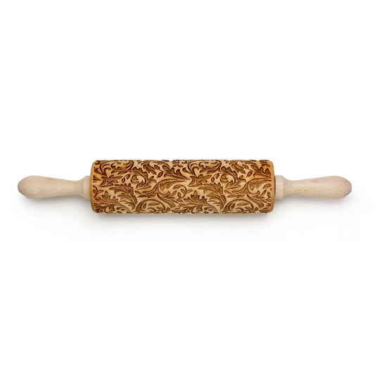 Leaves Two Embossing Rolling Pin | Boon Homeware