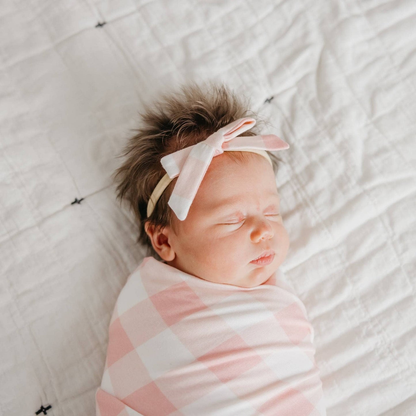 London Ribbon Baby Bow | Copper Pearl