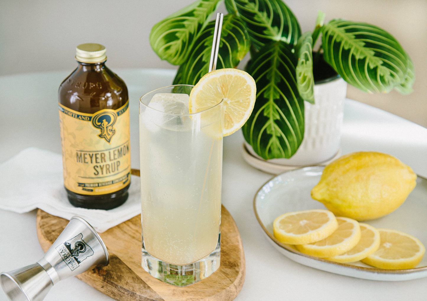 Meyer Lemon Simple Syrup - 12oz | Portland Syrups