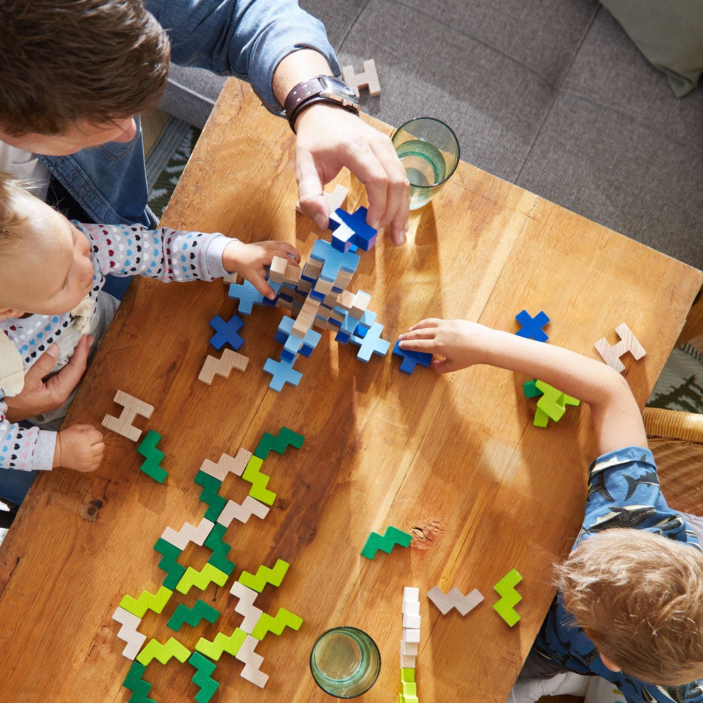 3D Viridis Wooden Stacking Game | HABA