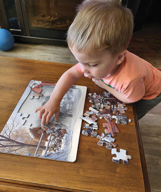 Chestnut and Acorn 35pc Tray Puzzle | Cobble Hill Puzzles