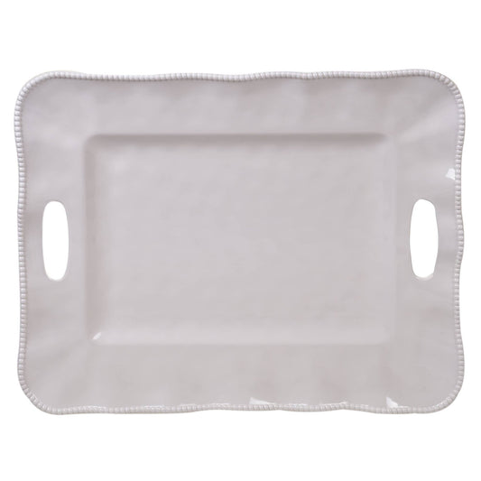 Perlette Cream Melamine Tray | Certified International