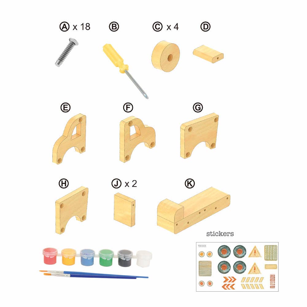 DIY Wooden Truck | Egmont Toys