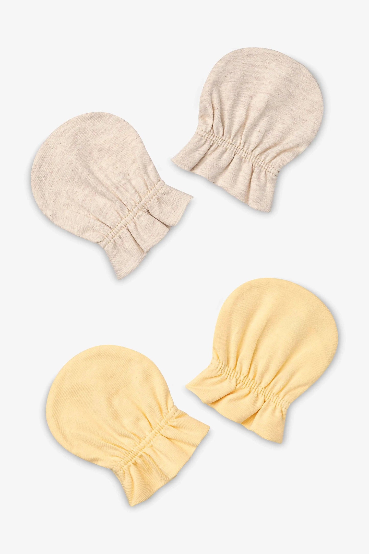 2-Pack Yellow Baby No Scratch Mittens | Monica + Andy