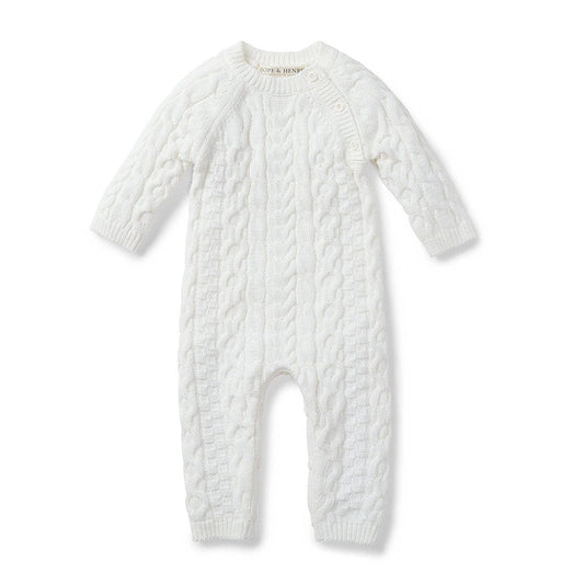 Organic Cable Knit Sweater Romper | Hope & Henry