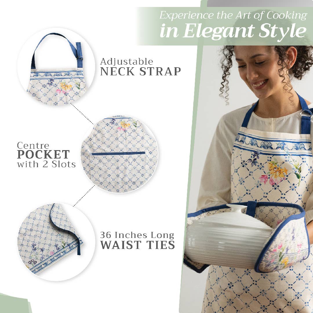 Faience Apron | Maison d'Hermine