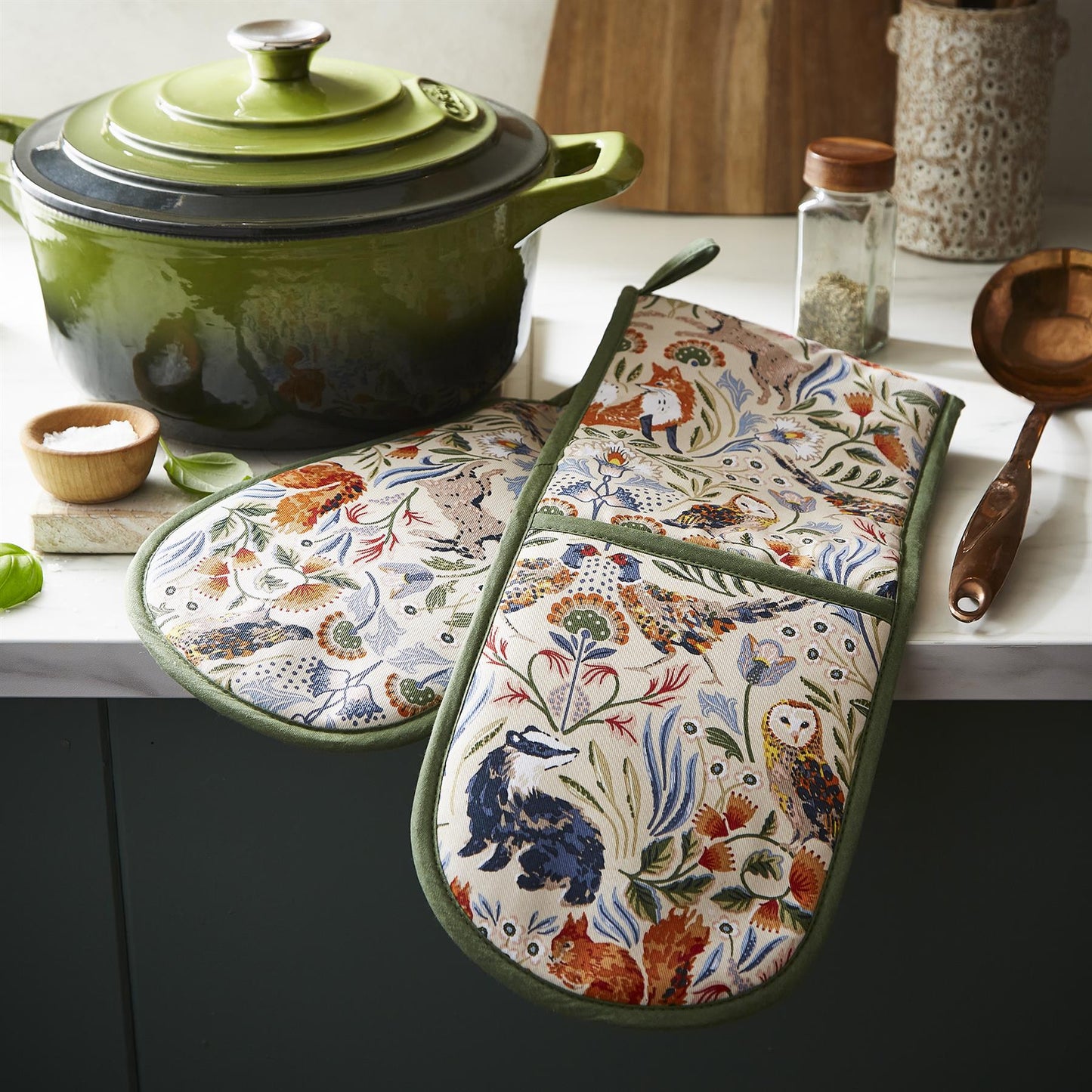 Double Oven Glove (Various Prints) | Ulster Weavers