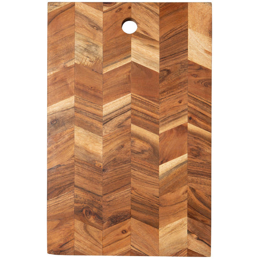 Acacia Chevron Serving Board | Danica Heirloom