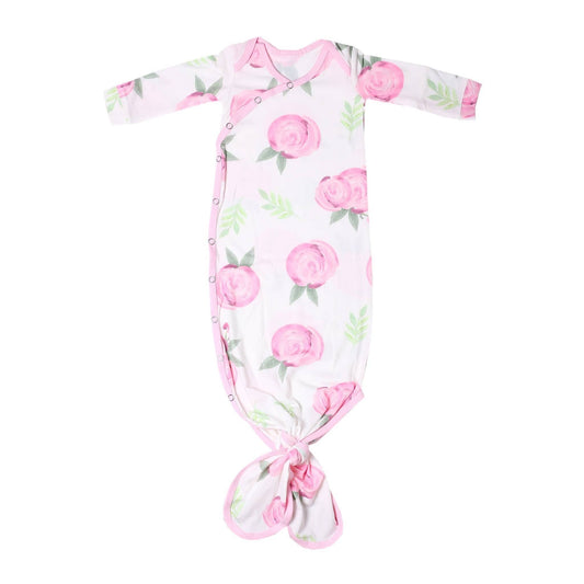 Grace Newborn Knotted Gown | Copper Pearl