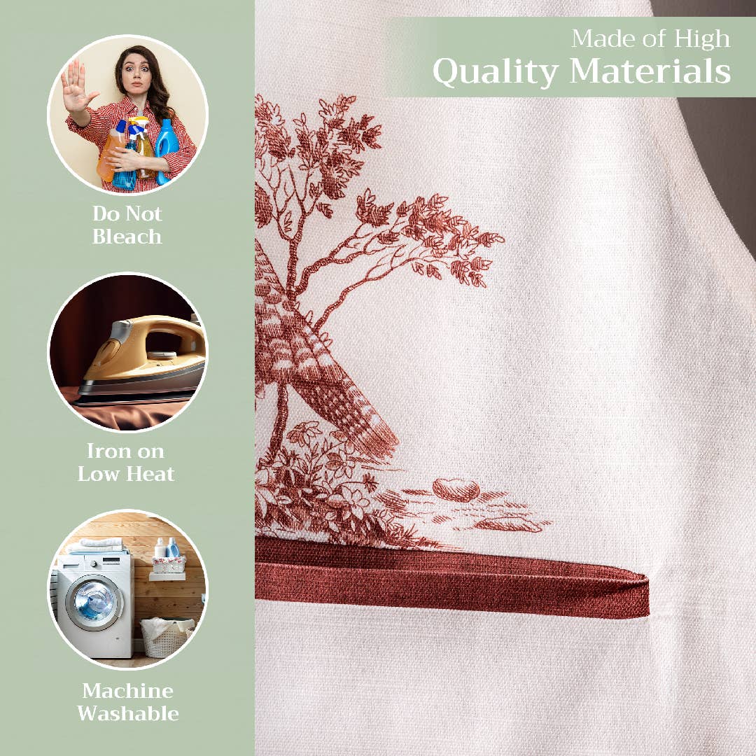Holy Jouy - Brown Cotton Apron | Maison d'Hermine