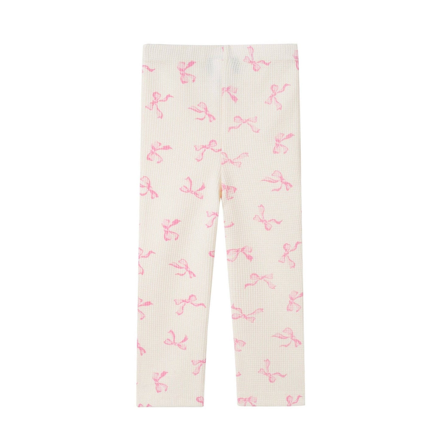 Pink Bow Waffle Lounge Set | Andy & Evan