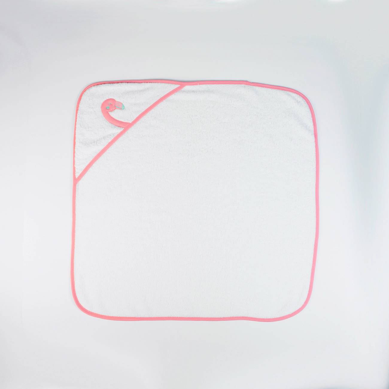 Hooded Towel (Pink Flamingo) | FS Baby